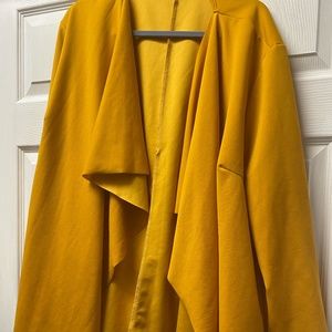 Mustard waterfall jacket